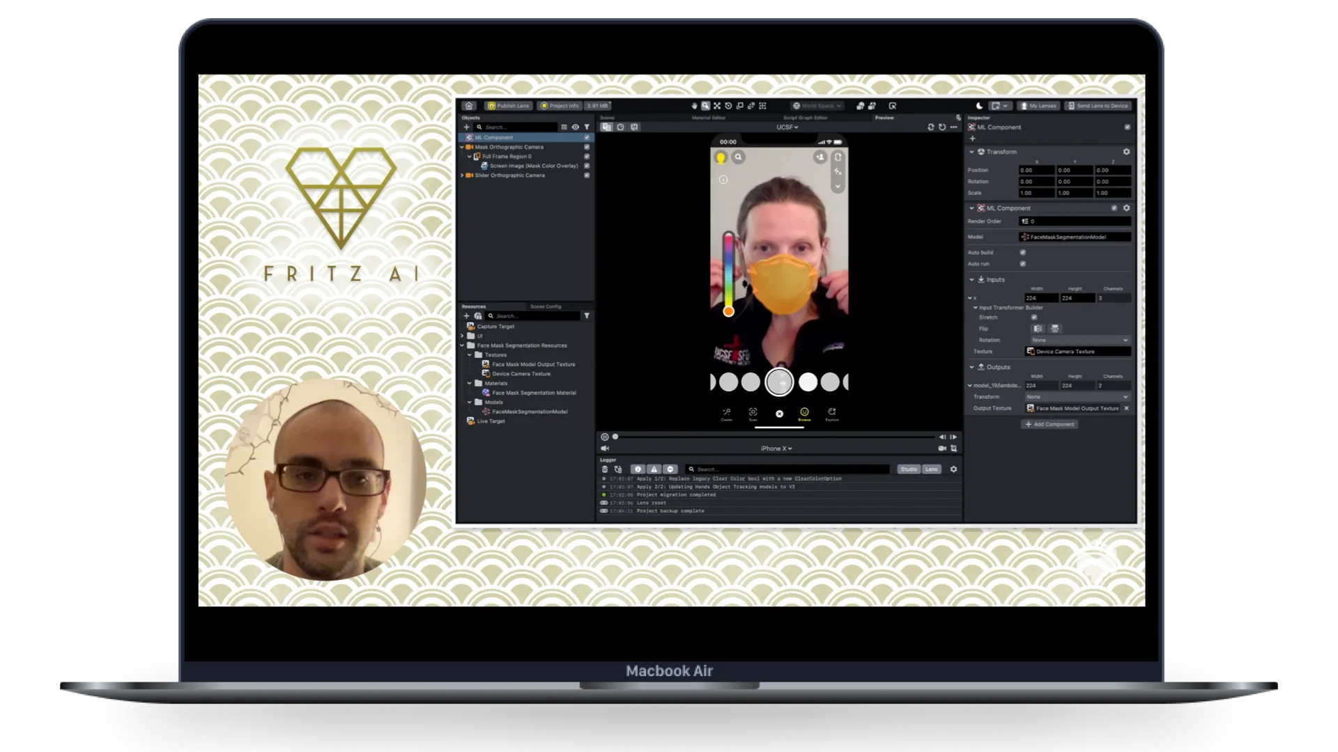 Custom Face Mask Segmentation for Lens Studio with Fritz AI (Video + Transcript)