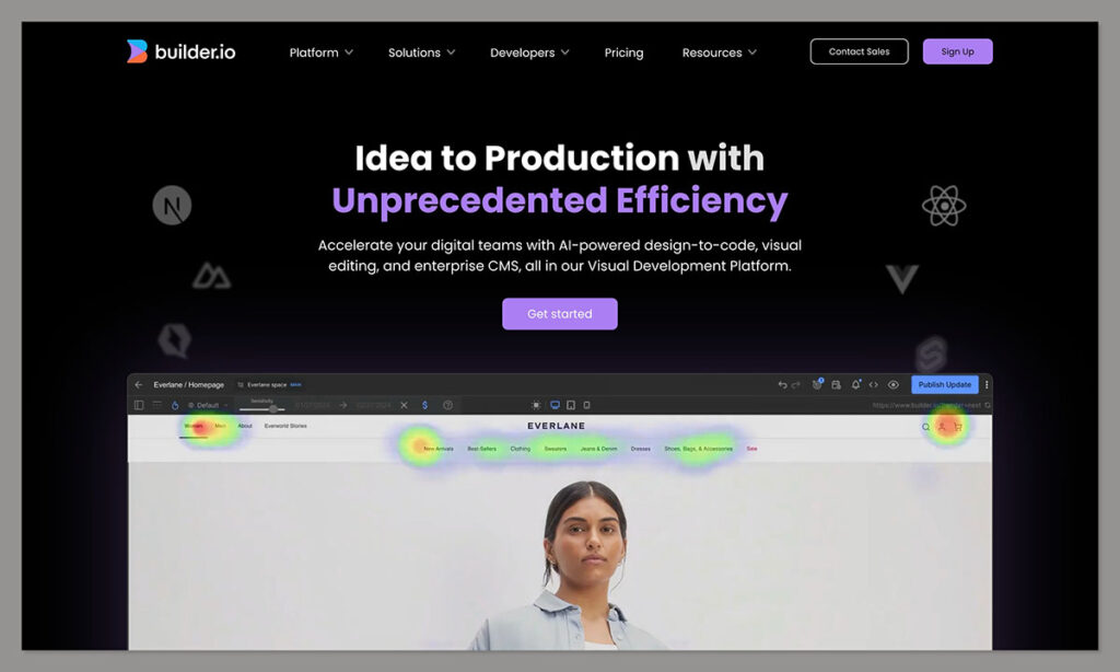 builder io review homepage