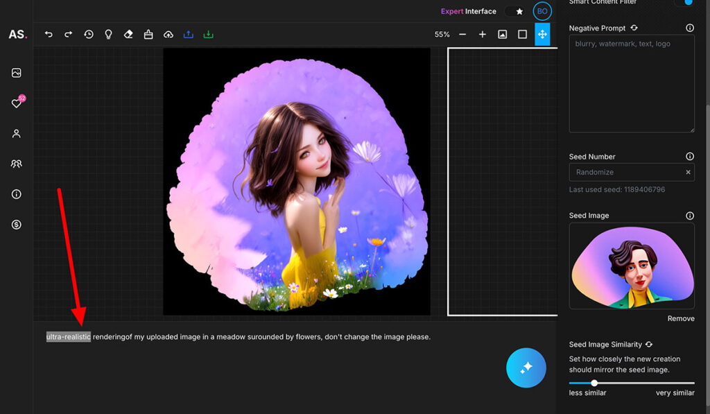 artspace ai seed image