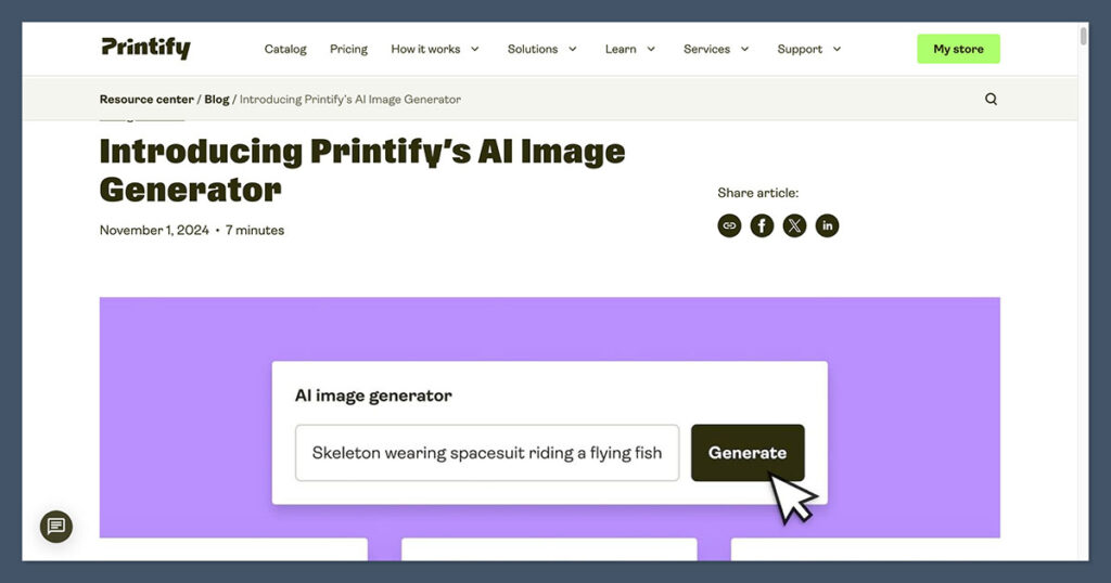Printify’s-AI-Image-Generator